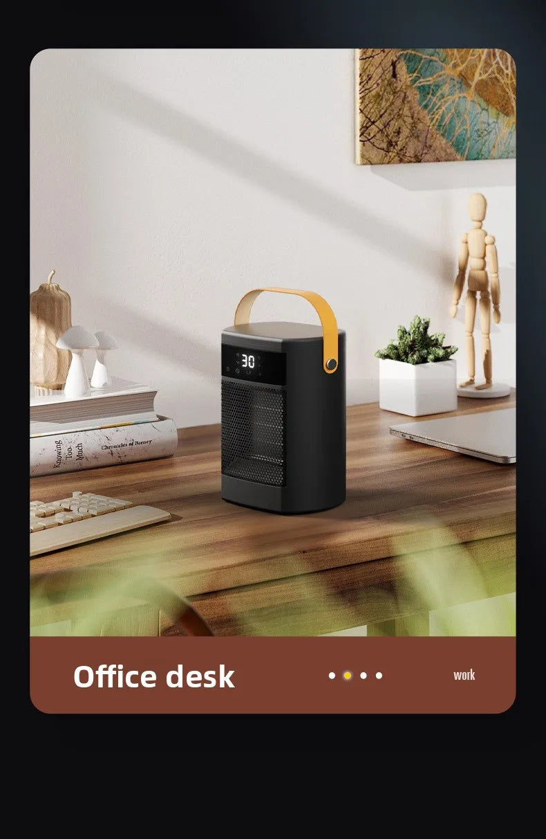 Electric Heater Portable Heating Fan Shaking Head Remote Control Heater For Office Desktop High Power Mini Heater Household